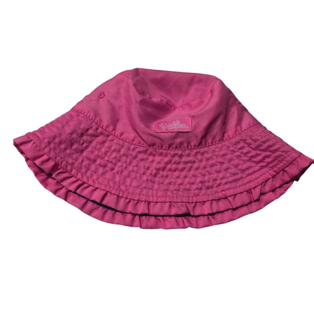 UV Skinz Toddler Reversible Bucket Hat Pink Unicorn Ruffle Brim Sun Hat